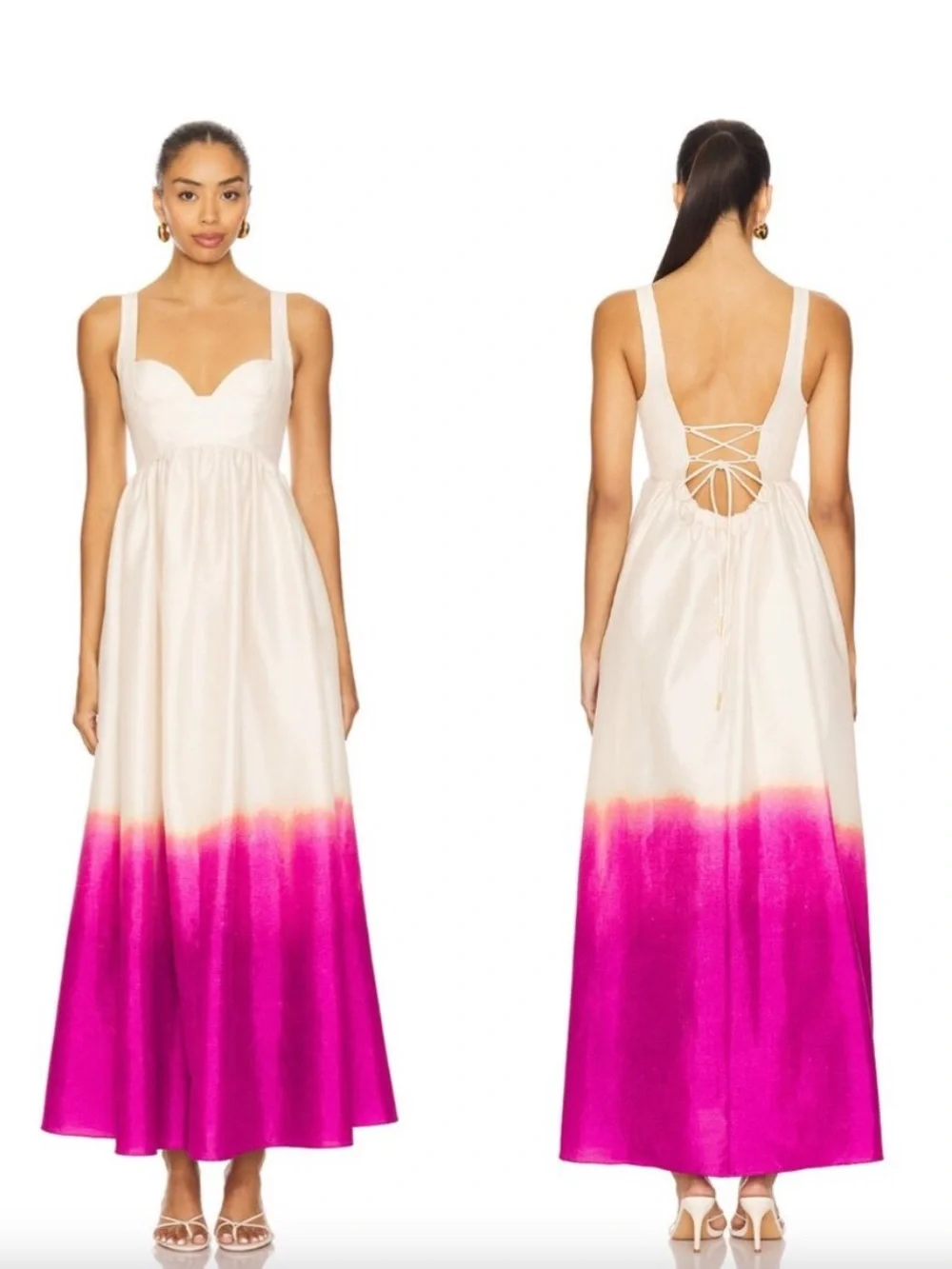 NEW Acler Redin Maxi Dress in Violet Landscape - Picture 2 of 13